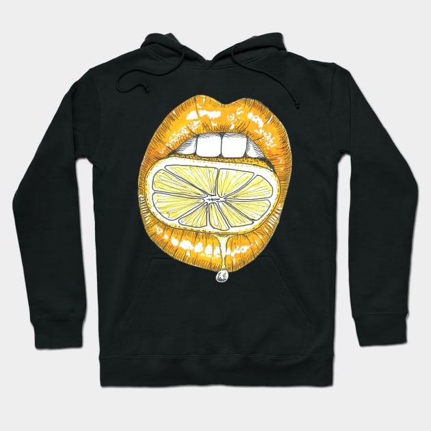 Lemon lips Hoodie by Créa'RiBo